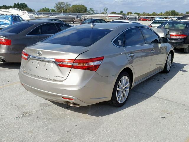 4T1BK1EB0EU078048 - 2014 TOYOTA AVALON BAS GOLD photo 4