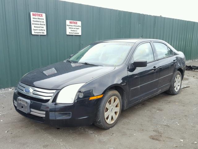 3FAHP06Z27R223385 - 2007 FORD FUSION S BLACK photo 2