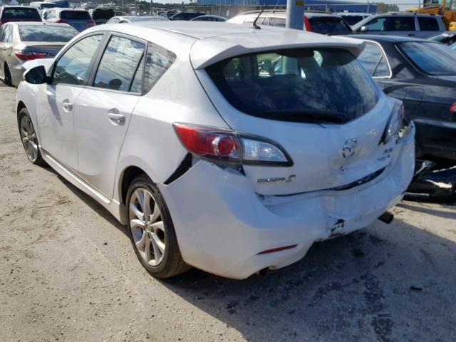 JM1BL1H55A1200728 - 2010 MAZDA 3 S WHITE photo 3