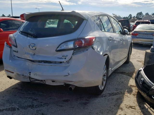 JM1BL1H55A1200728 - 2010 MAZDA 3 S WHITE photo 4