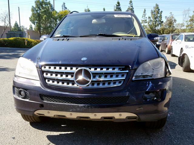 4JGBB86EX7A242542 - 2007 MERCEDES-BENZ ML 350 BLUE photo 9