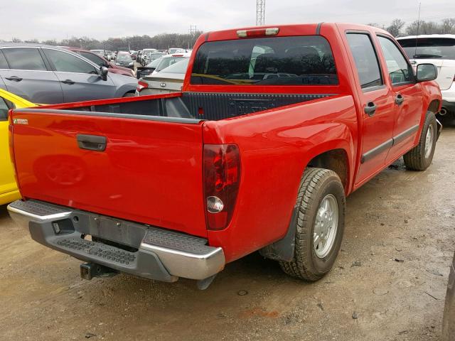 1GCCS33E088199516 - 2008 CHEVROLET COLORADO L RED photo 4