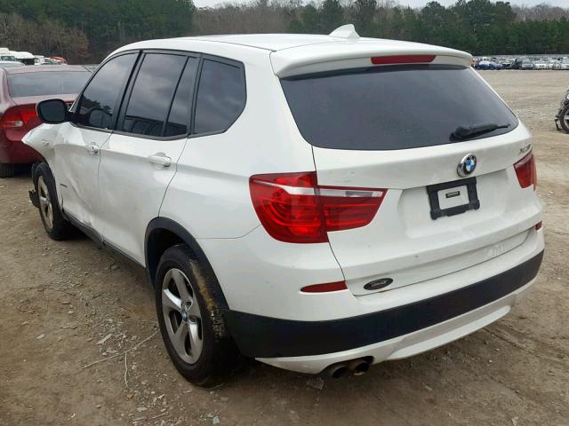 5UXWX5C57BL704447 - 2011 BMW X3 XDRIVE2 WHITE photo 3