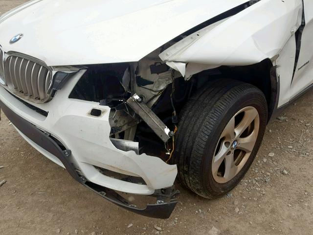 5UXWX5C57BL704447 - 2011 BMW X3 XDRIVE2 WHITE photo 9