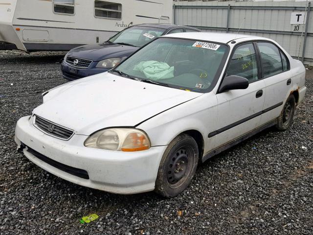 2HGEJ6527VH516005 - 1997 HONDA CIVIC DX WHITE photo 2