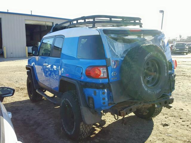 JTEBU11F470023650 - 2007 TOYOTA FJ CRUISER BLUE photo 3