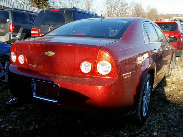 1G1ZE5EB5AF155747 - 2010 CHEVROLET MALIBU LTZ RED photo 4