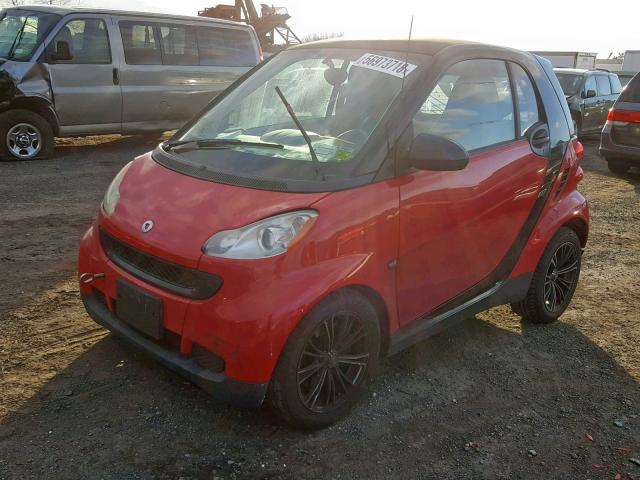 WMEEJ31X59K311958 - 2009 SMART FORTWO PUR RED photo 2