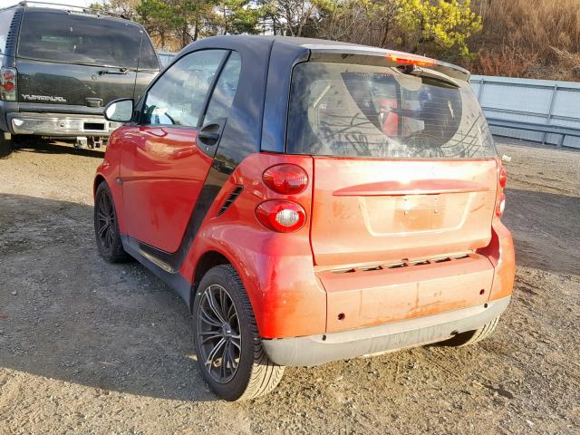 WMEEJ31X59K311958 - 2009 SMART FORTWO PUR RED photo 3