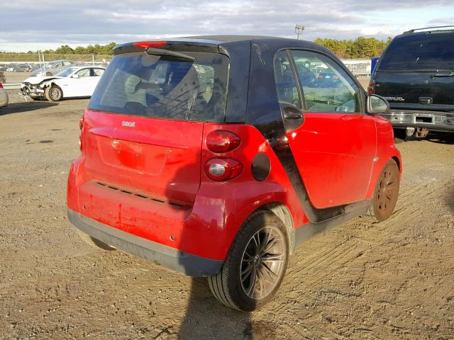 WMEEJ31X59K311958 - 2009 SMART FORTWO PUR RED photo 4