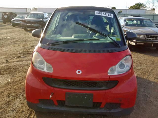 WMEEJ31X59K311958 - 2009 SMART FORTWO PUR RED photo 9
