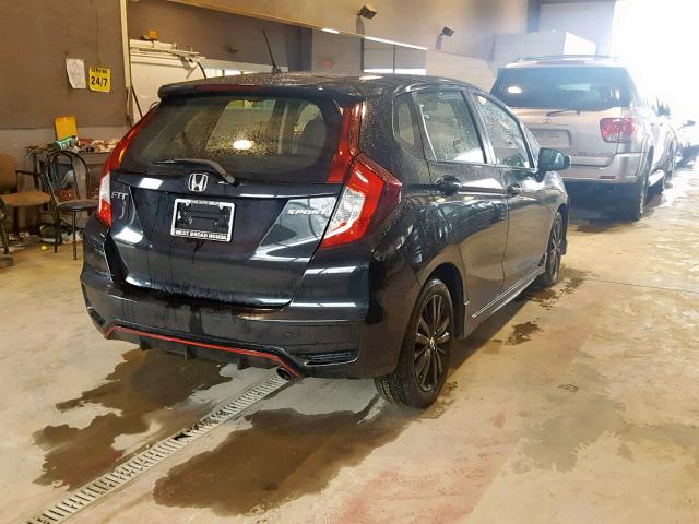 3HGGK5H65JM710705 - 2018 HONDA FIT SPORT BLACK photo 4