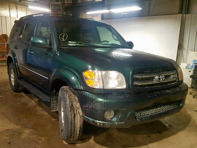 5TDBT48A51S011420 - 2001 TOYOTA SEQUOIA LI GREEN photo 1