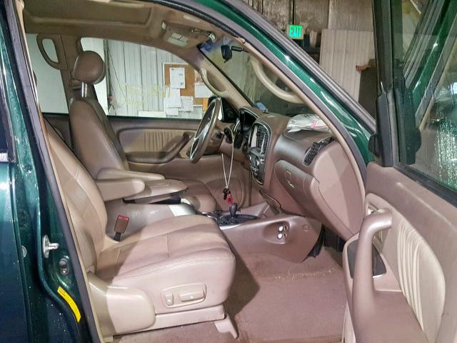 5TDBT48A51S011420 - 2001 TOYOTA SEQUOIA LI GREEN photo 5