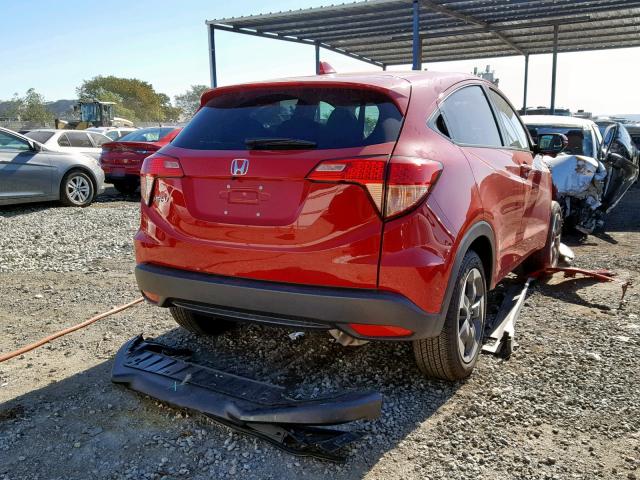 3CZRU5H53JG704841 - 2018 HONDA HR-V EX RED photo 4