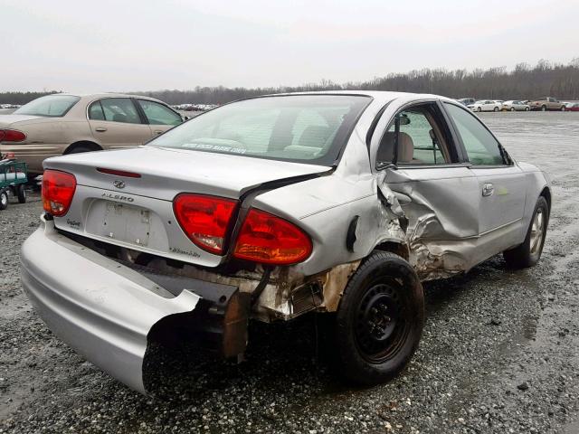 1G3NL52T01C128868 - 2001 OLDSMOBILE ALERO GL SILVER photo 4