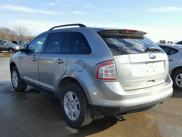 2FMDK48C68BA65359 - 2008 FORD EDGE SEL GRAY photo 3