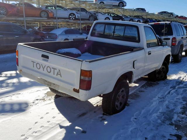 4TARN01P4NZ043422 - 1992 TOYOTA PICKUP 1/2 WHITE photo 4