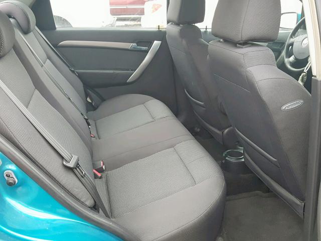 KL1TD56E69B659730 - 2009 CHEVROLET AVEO LS BLUE photo 6