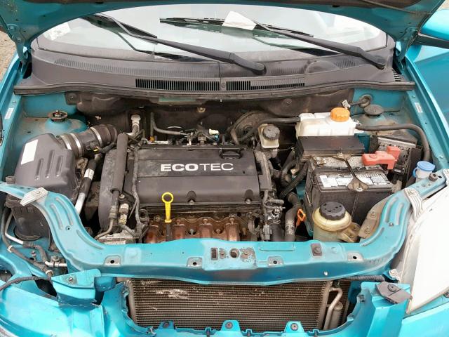 KL1TD56E69B659730 - 2009 CHEVROLET AVEO LS BLUE photo 7