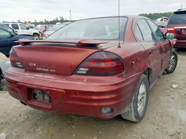 1G2NF52EX1M655999 - 2001 PONTIAC GRAND AM S BURGUNDY photo 4