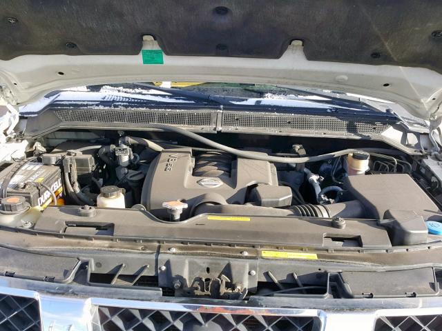 1N6AA07B54N573006 - 2004 NISSAN TITAN WHITE photo 7