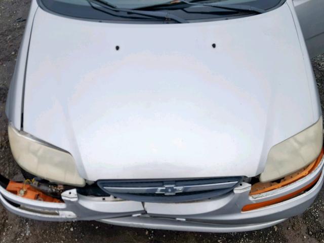 KL1TD66617B693490 - 2007 CHEVROLET AVEO BASE Gümüş foto 7