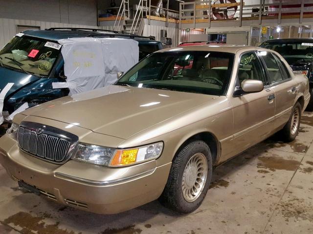 2MEFM75W7YX743190 - 2000 MERCURY GRAND MARQ TAN photo 2