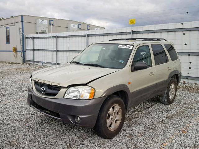 4F2CZ06123KM52527 - 2003 MAZDA TRIBUTE ES GOLD photo 2