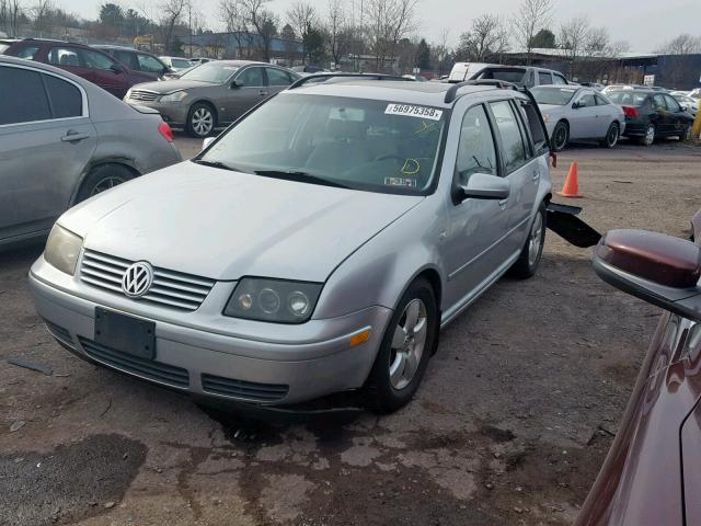 WVWSE61J14W000953 - 2004 VOLKSWAGEN JETTA GLS SILVER photo 2