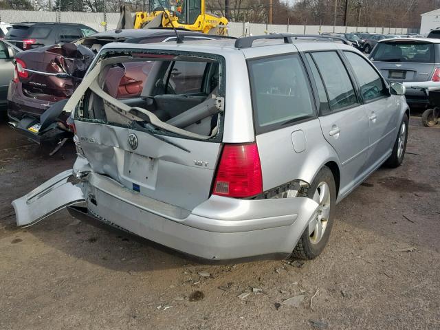 WVWSE61J14W000953 - 2004 VOLKSWAGEN JETTA GLS SILVER photo 4