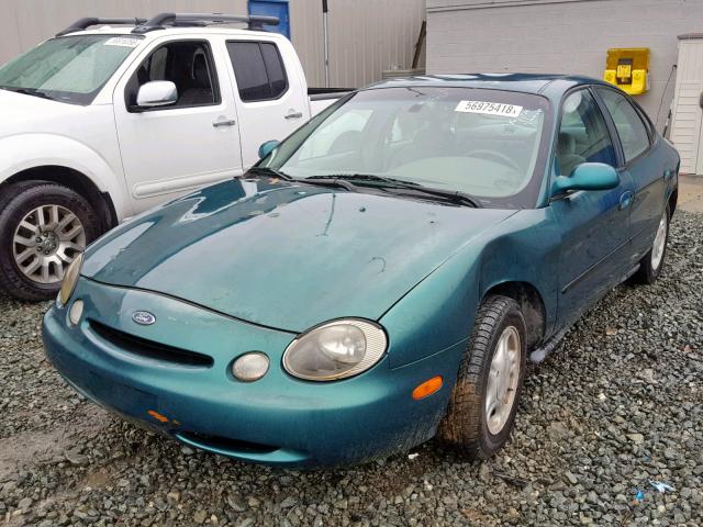 1FALP52U3TA212546 - 1996 FORD TAURUS GL GREEN photo 2