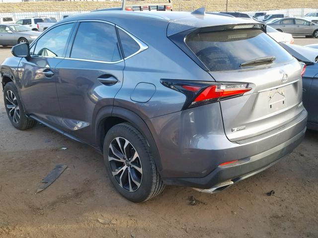 JTJBARBZ9F2006041 - 2015 LEXUS NX 200T CHARCOAL photo 3