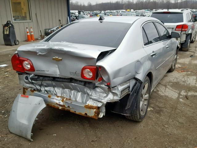 1G1ZC5E08CF112768 - 2012 CHEVROLET MALIBU 1LT SILVER photo 4