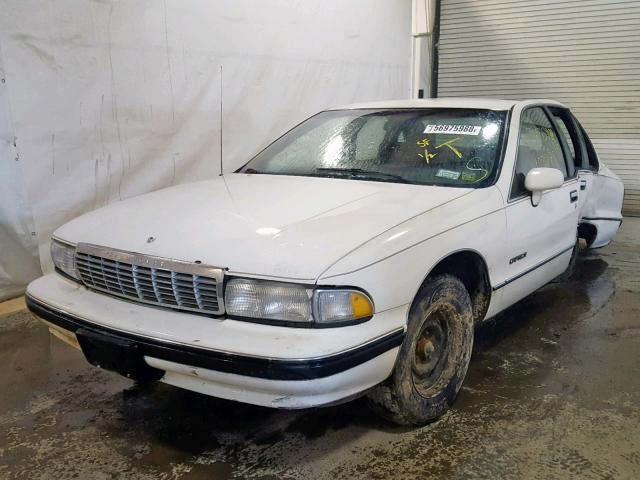 1G1BL53E4MW142478 - 1991 CHEVROLET CAPRICE WHITE photo 2