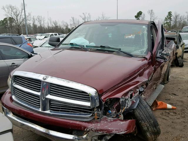 3D7KU28D03G837921 - 2003 DODGE RAM 2500 S BURGUNDY photo 2