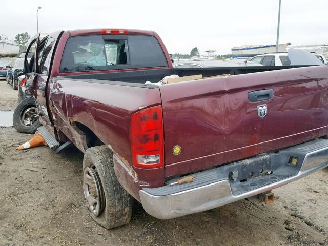 3D7KU28D03G837921 - 2003 DODGE RAM 2500 S BURGUNDY photo 3