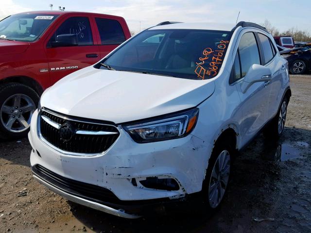 KL4CJASBXJB626170 - 2018 BUICK ENCORE PRE WHITE photo 2