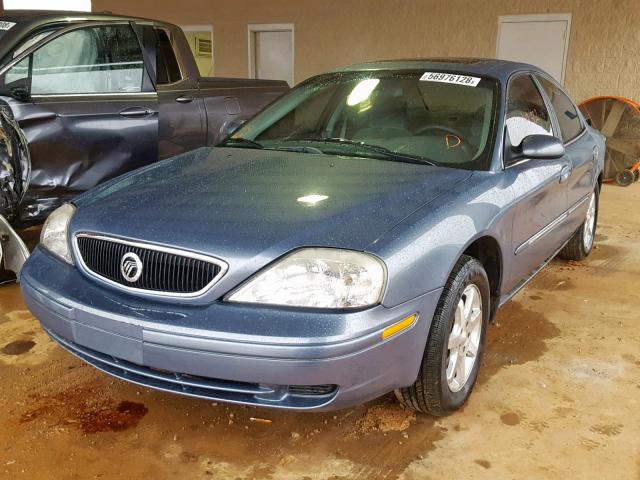 1MEFM53U4YA608165 - 2000 MERCURY SABLE LS BLUE photo 2