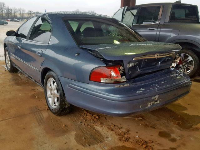 1MEFM53U4YA608165 - 2000 MERCURY SABLE LS BLUE photo 3