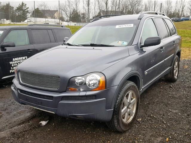 YV1CZ911X51197222 - 2005 VOLVO XC90 T6 GRAY photo 2