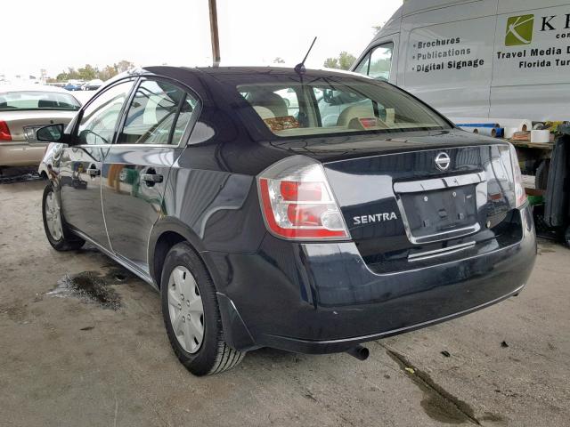 3N1AB61E28L689424 - 2008 NISSAN SENTRA 2.0 BLACK photo 3