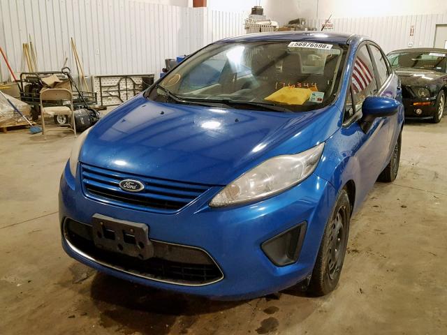 3FADP4AJ8BM176344 - 2011 FORD FIESTA S BLUE photo 2