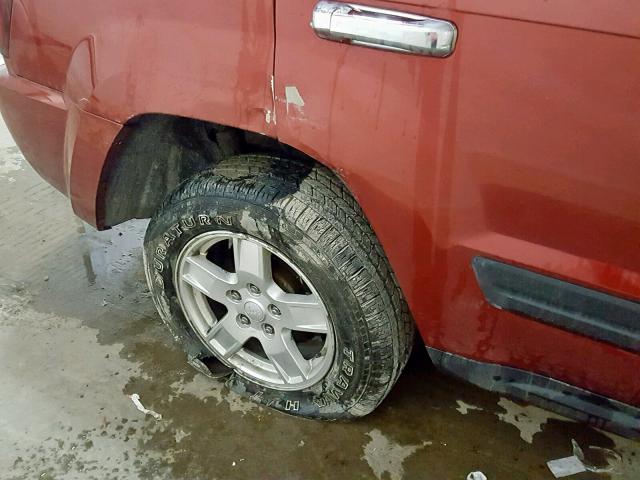 1J4GR48KX6C242605 - 2006 JEEP GRAND CHER RED photo 10