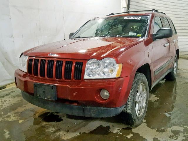 1J4GR48KX6C242605 - 2006 JEEP GRAND CHER RED photo 2