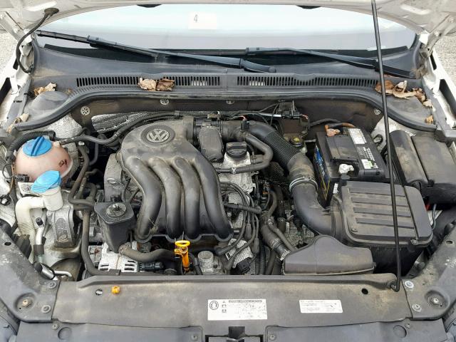 3VW2K7AJXCM388002 - 2012 VOLKSWAGEN JETTA BASE Սպիտակ լուսանկար 7