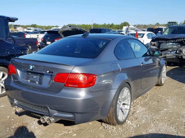 WBSKG9C5XDJ593696 - 2013 BMW M3 GRAY photo 4