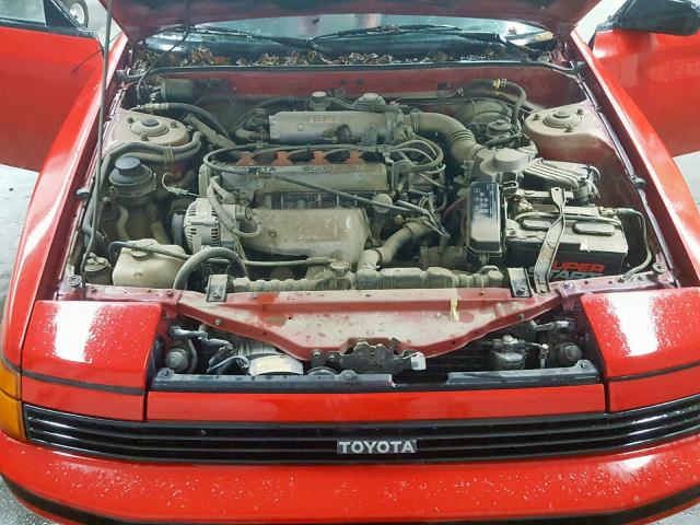 JT2ST66C9K7346863 - 1989 TOYOTA CELICA ST RED photo 7