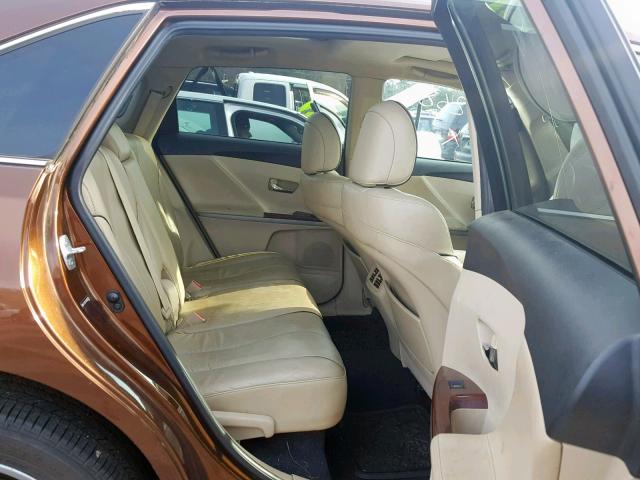 4T3BK11A89U004905 - 2009 TOYOTA VENZA BASE BROWN photo 6