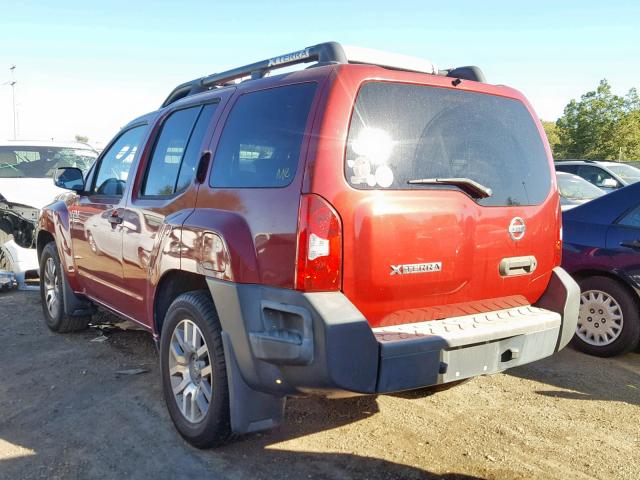 5N1AN08U26C552793 - 2006 NISSAN XTERRA OFF RED photo 3